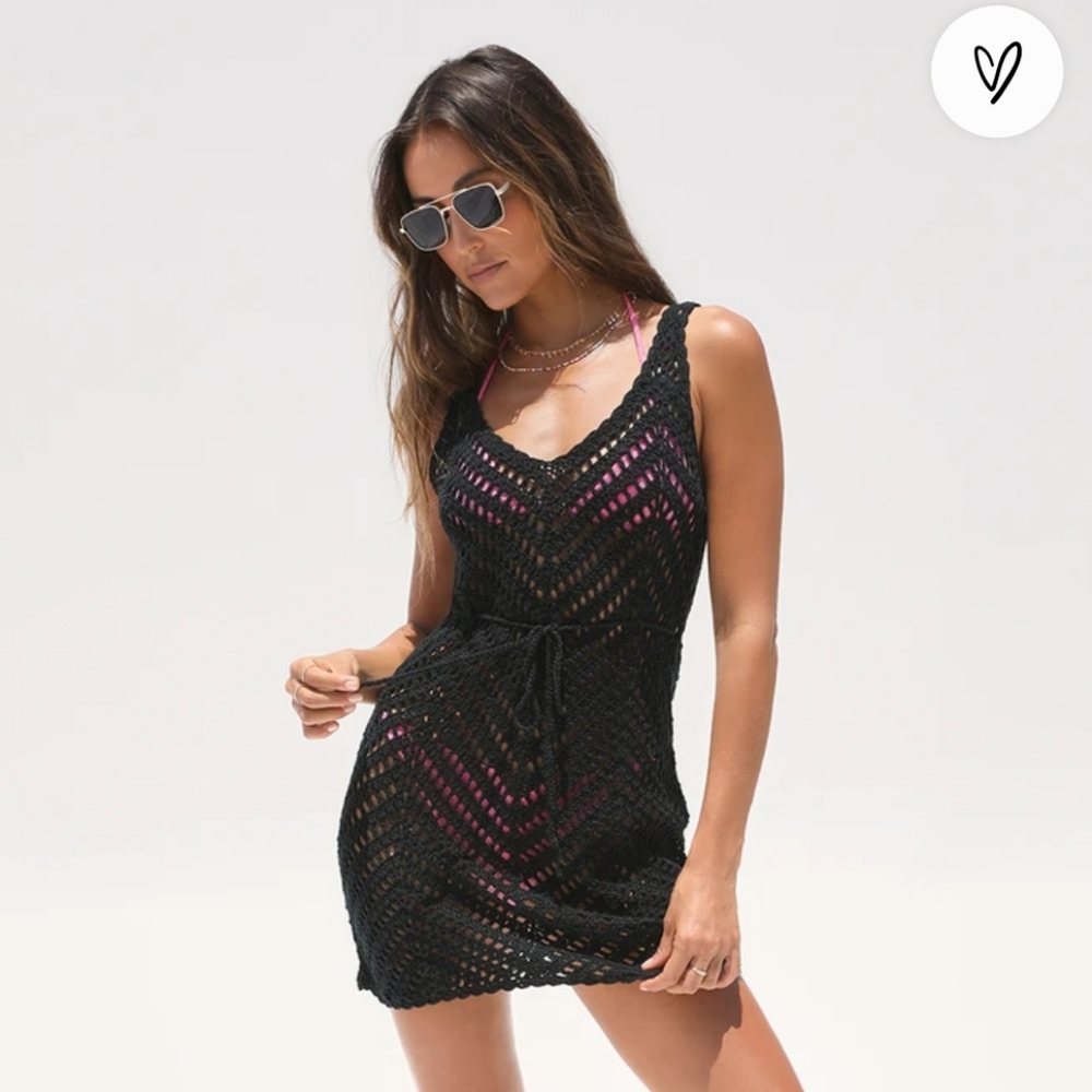 Lulu's Crochet Mini Swim Cover-Up